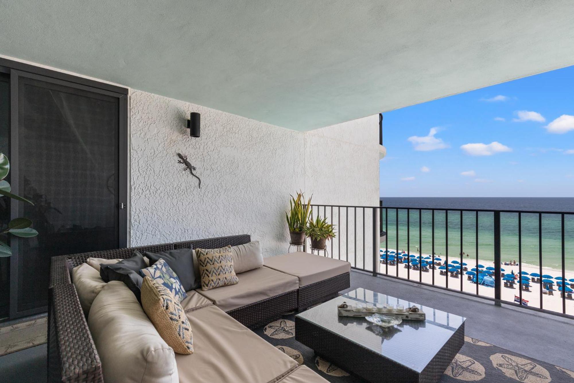 Stunning 2/2 Designer Condo W Coastal Appeal Right On The Gulf! Panama City Beach Extérieur photo